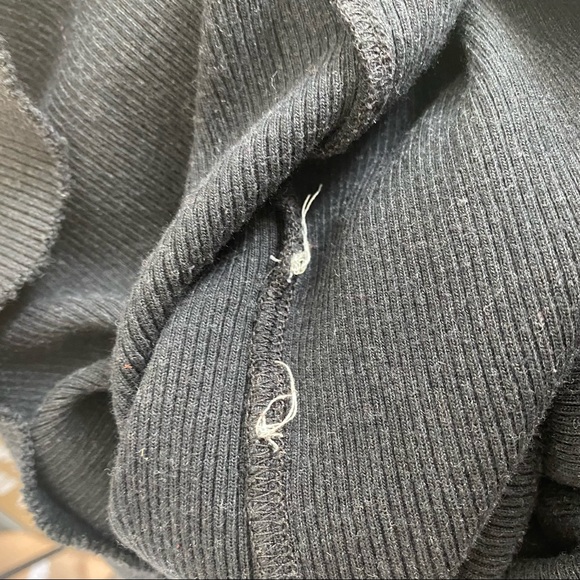 Wilfred Free/Aritzia- Black Ribbed Bruni Tank Midi Dress - Picture 11 of 11